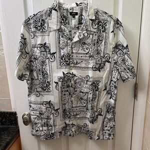 Express Monochrome Paisley Shirt